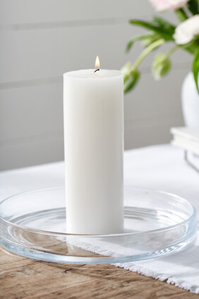 Glass Candle Plate